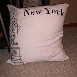 Small New York throw pillow